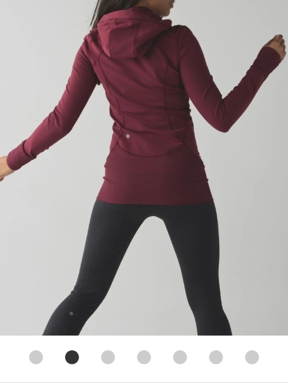 lululemon athletica wine zip-up hoodie